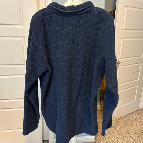 COLUMBIA Men's Helvetia II Half Snap Navy Performance Fleece Jacket Large - Picture 5 of 8